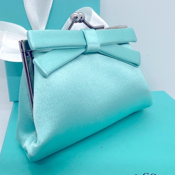 Tiffany & Co. Bags Tiffany Co Vintage Satin Coin Purse With Kiss